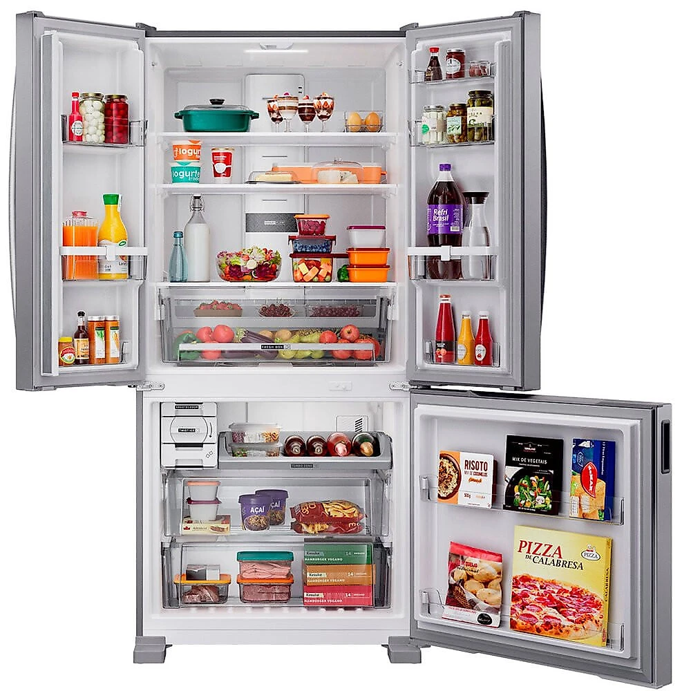 Geladeira BRO85MK 554 Litros Frost Free French Door Brastemp Inox - 110V