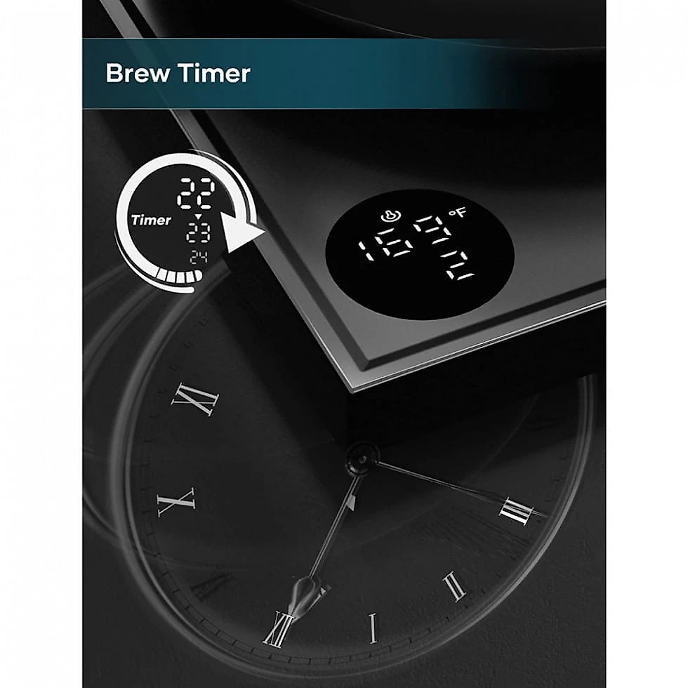 Chaleira Elétrica 0,8L com Desligamento Automático, 110V 1500W, INTASTING, Preta