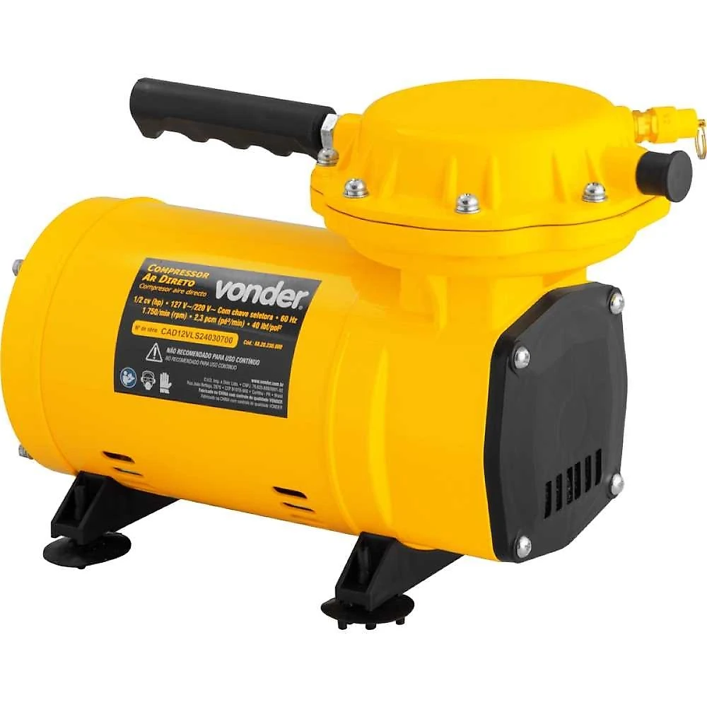 Compressor de ar direto 1/2 hp 2,3pcm vonder