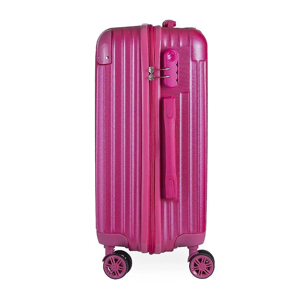 Mala de Bordo 20 ABS com Cadeado Integrado Rodas 360º Suiça Rosa Swiss Move