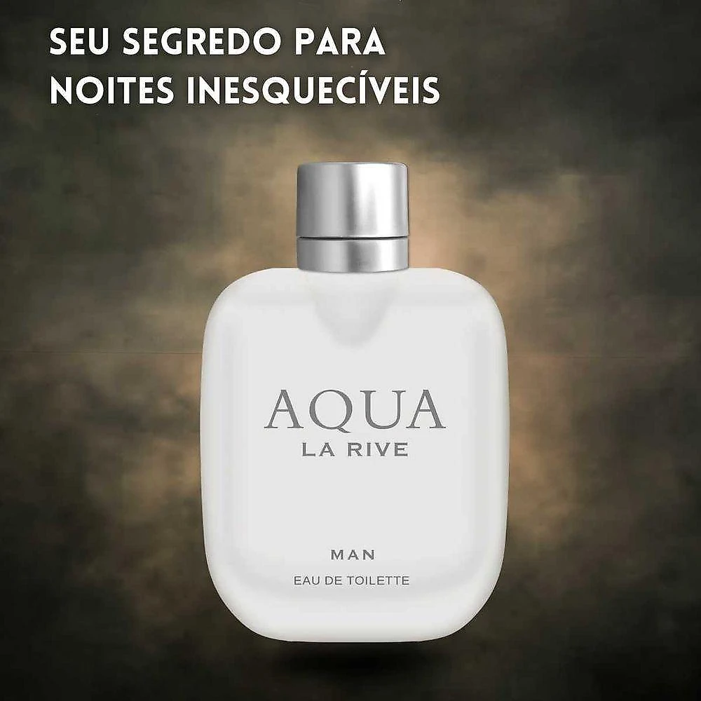 Perfume Aqua Masculino Eau de Toilette Aromático Aquático 90ML