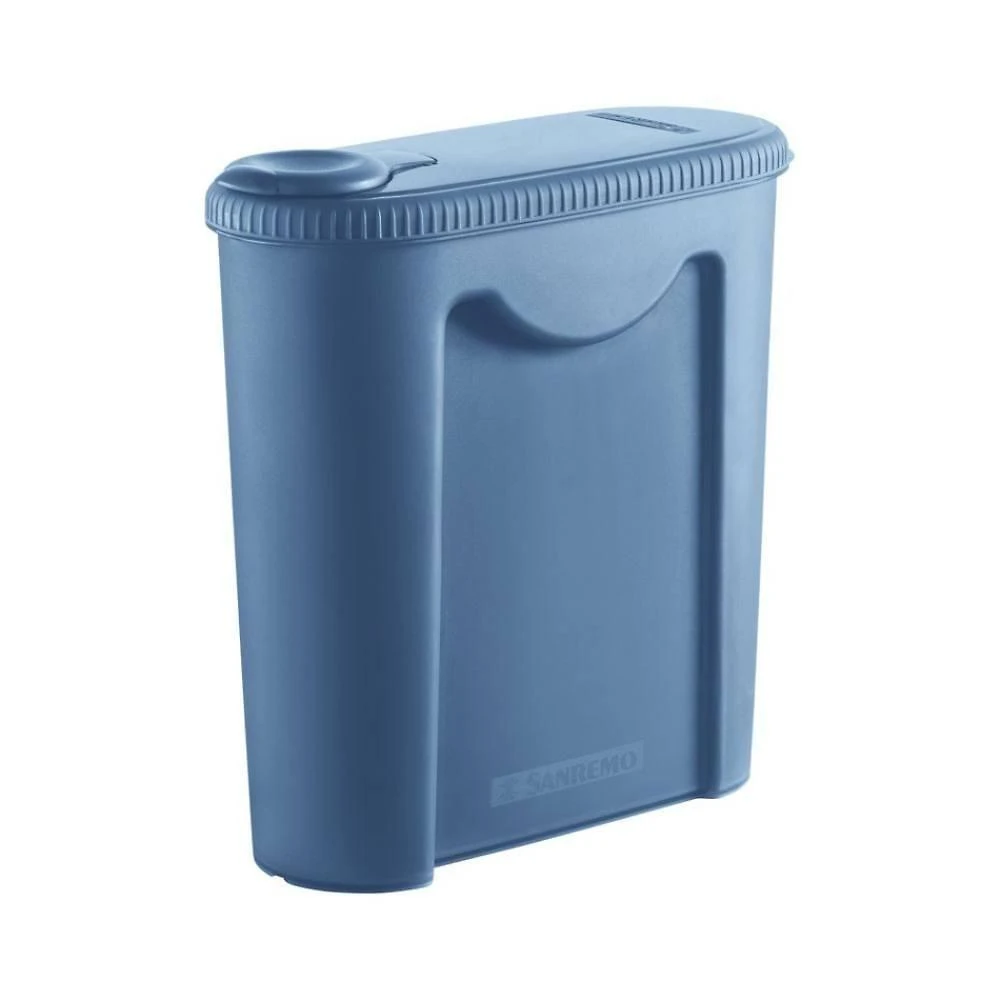 Porta Ração Sanremo Pet Azul para Cães Material Plástico 2,35L Único