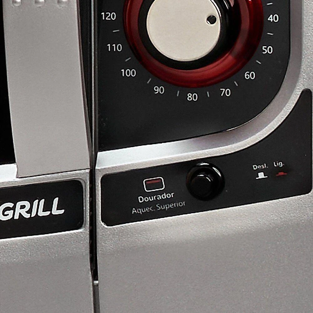 Forno Elétrico Gourmet Grill Autolimpante 44 Litros Fischer Prata 220V