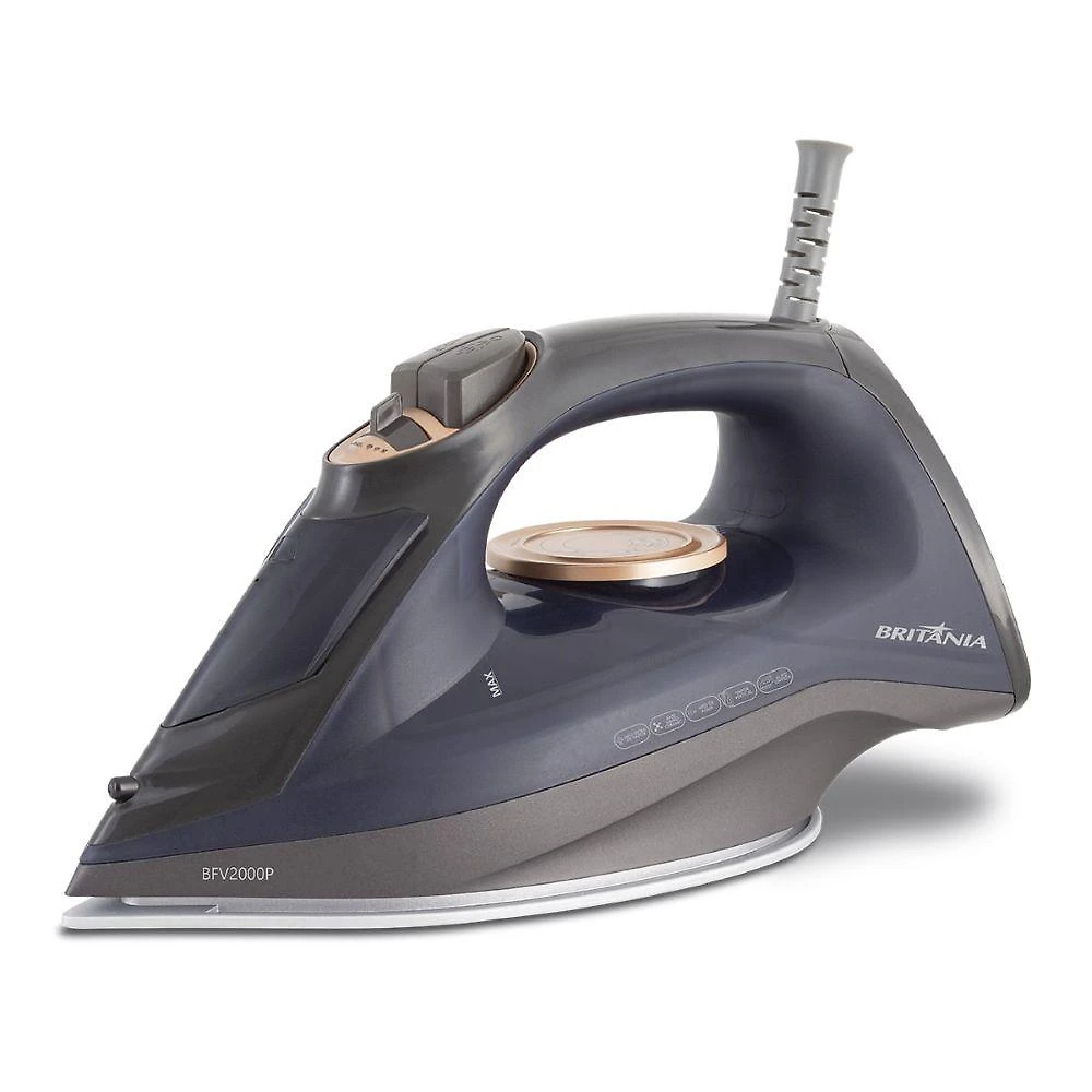 Ferro de passar roupas bfv2000p ceramic 1200w britânia com função spray 127v