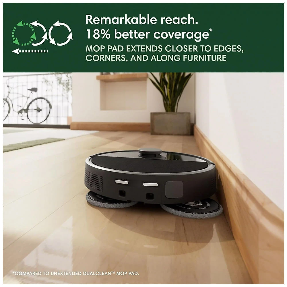 Robô Aspirador e Mop iRobot Roomba 505 Combo Preto com Base AutoWash LiDAR PrecisionVision AI 120V