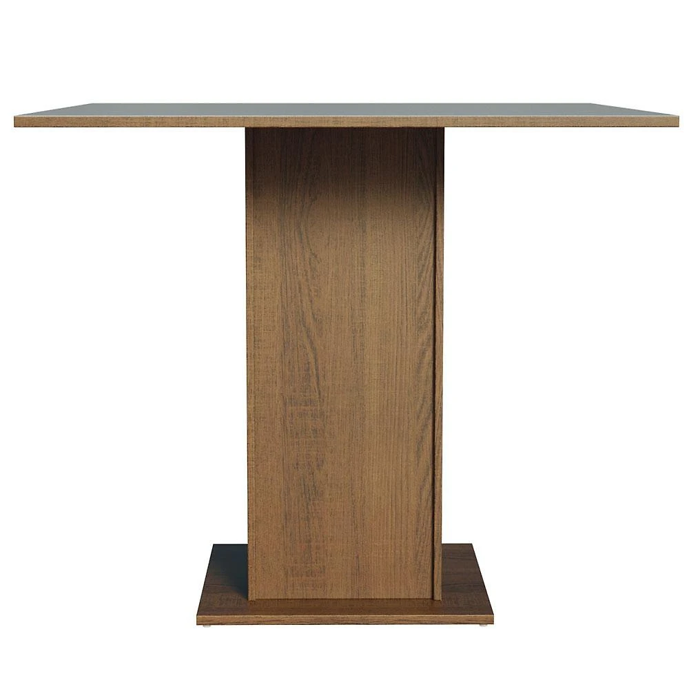 Mesa de jantar quadrada tampo de madeira madesa 5363 - rustic/cinza