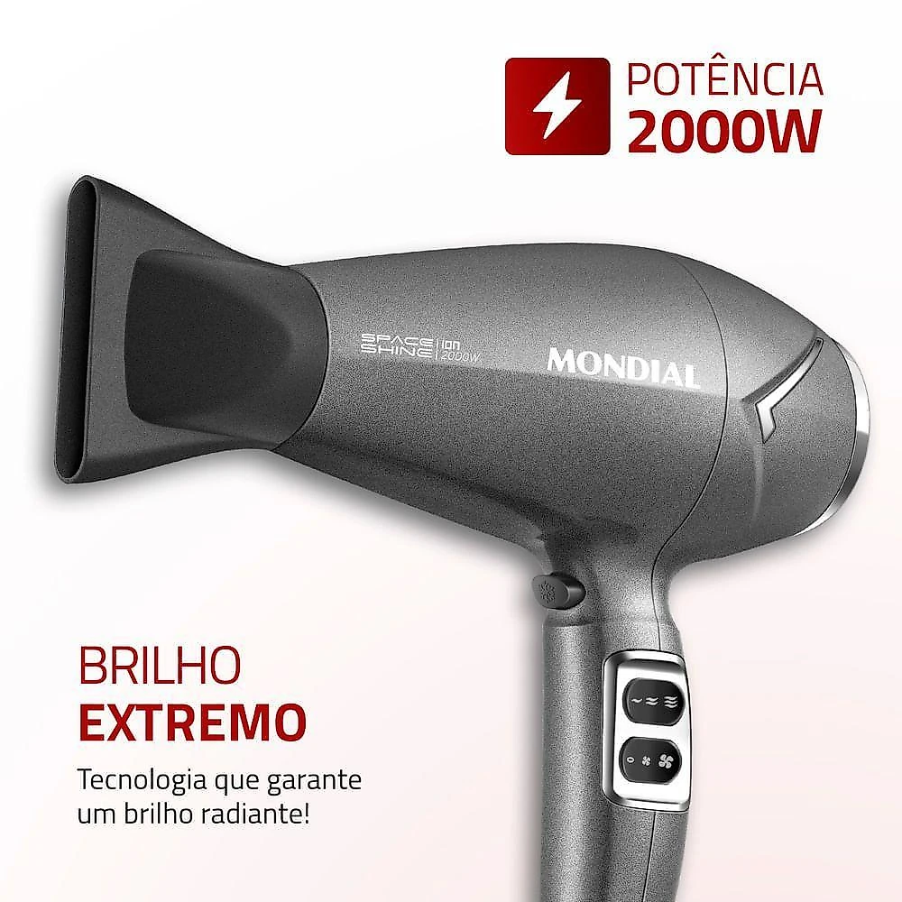 Secador De Cabelos Space Shine | Sc-20 Sec. Cabelo Sc-20 220v/60hz