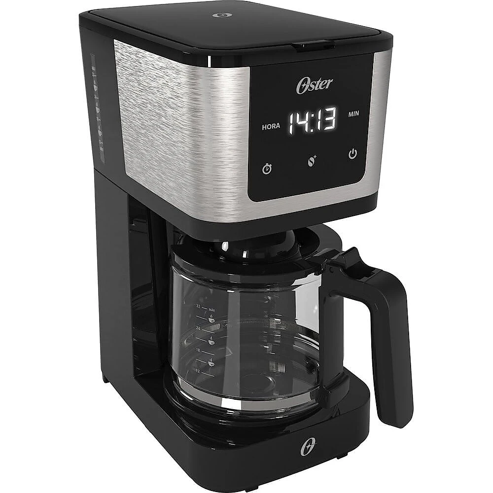 Cafeteira Programável 1,2 Litros com Display Digital 30 Cafés OCAF550 Oster Inox/Preto - 110V