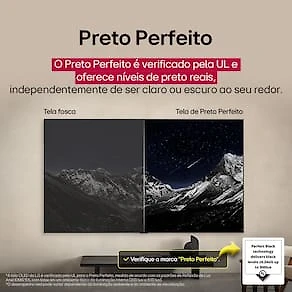 Miniatura Smart TV 4K 55” LG OLED OLED55C5PSA Ultra Slim a9 Gen8 até 144Hz Charcoal Black