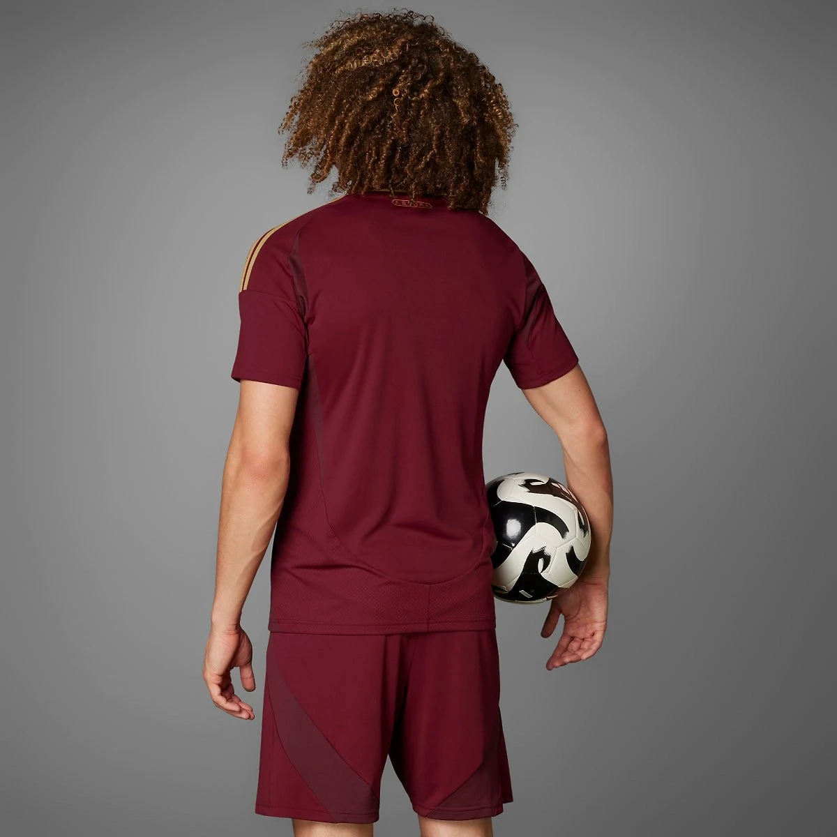Miniatura Camisa Roma Adidas Torcedor Home 24/25 s/n° Masculina Vermelho - EGG