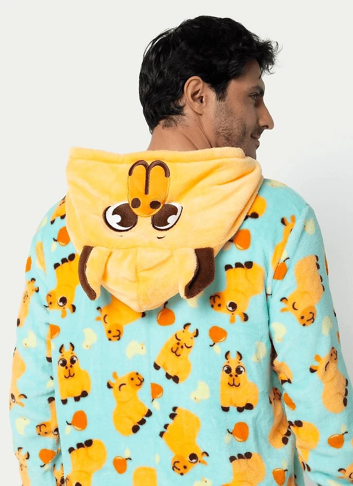 Macacão manga longa soft unissex adulto capivara vibes g