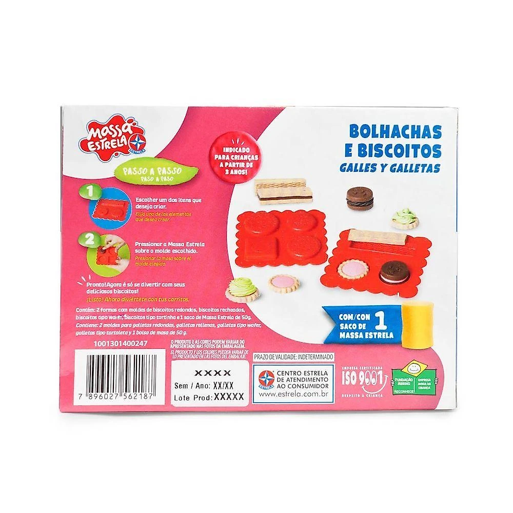 Kit Massinhas De Modelar Bolachas E Biscoitos - Estrela