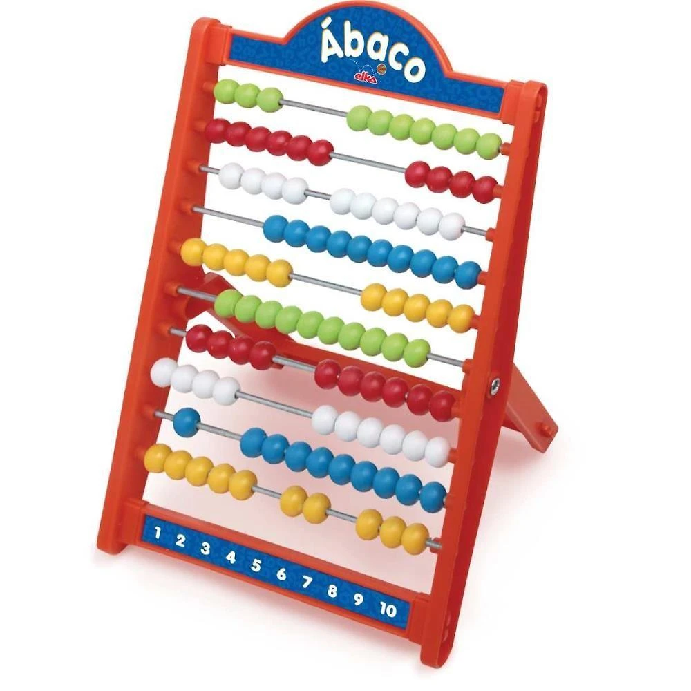 Ábaco Escolar Contador Plástico 100 Bolas Matemática Transparente Elka