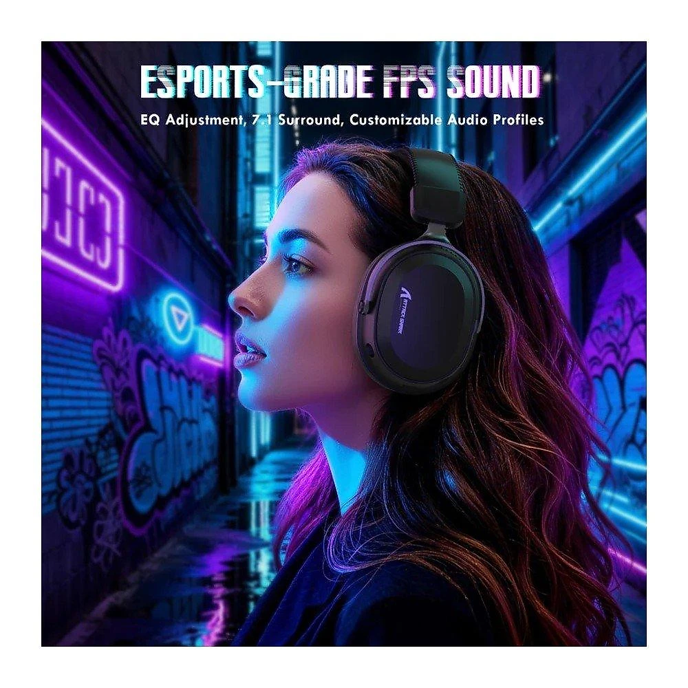Headset Gamer Sem Fio Attack Shark L30 Pro, Bluetooth, Som Surround, Preto - L30PRO