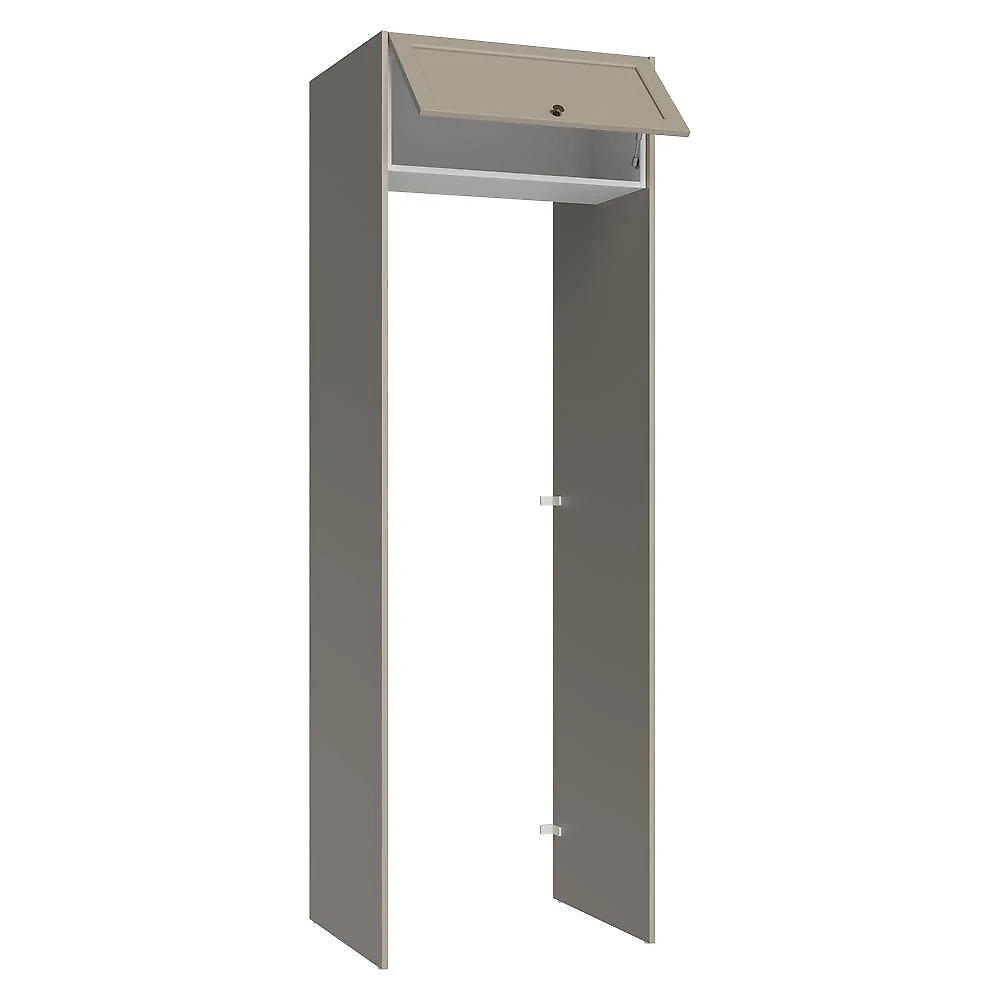 Porta-geladeira 73 cm 1 porta basculante crema/branco/crema vik madesa