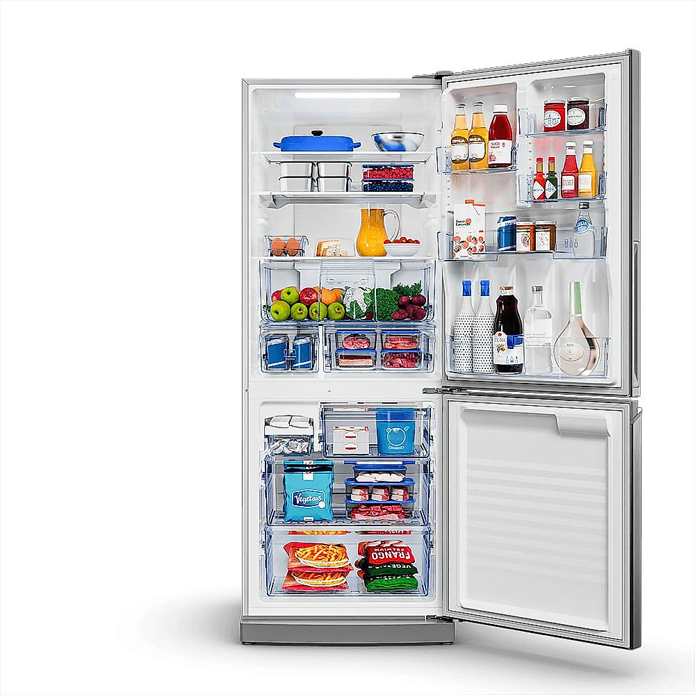 Refrigerador Bottom Freezer Panasonic Inverter de 2 Portas Frost Free com 475L NR-BB64PV2XC Aço Escovado - Bivolt