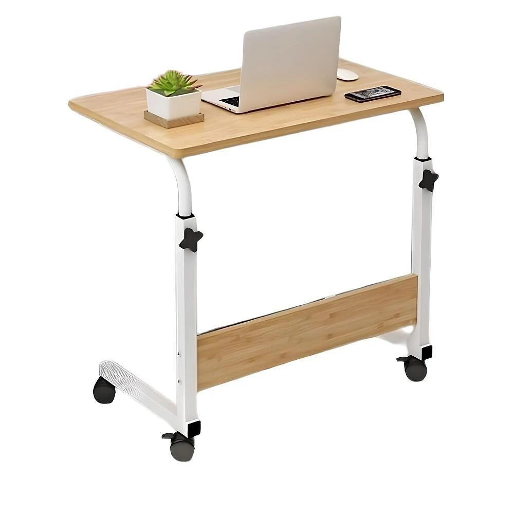 Mesa Para Notebook Computador Com Rodinhas Altura Ajustavel