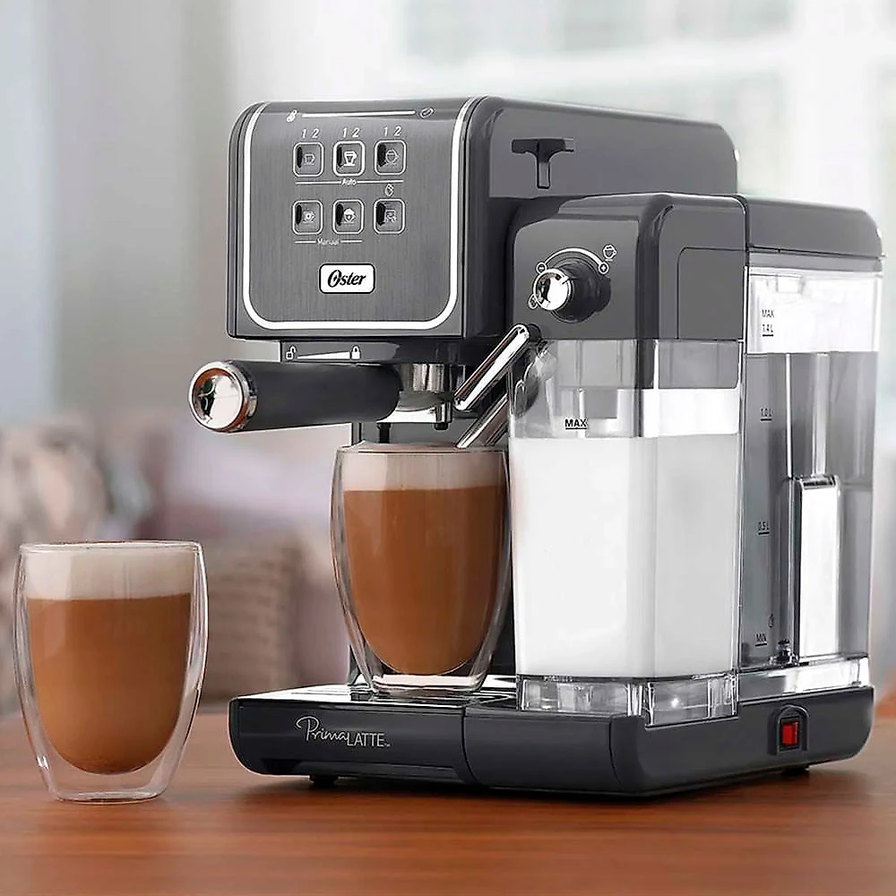 Cafeteira Espresso Oster PrimaLatte Touch Cinza - 110V