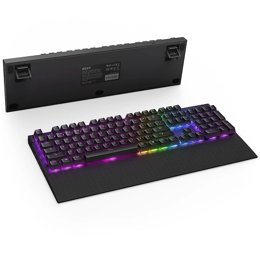 Teclado Óptico Gamer NZXT Function 2 Full Size, RBG, USB-C, Layout US, Preto - KB-001NB-US