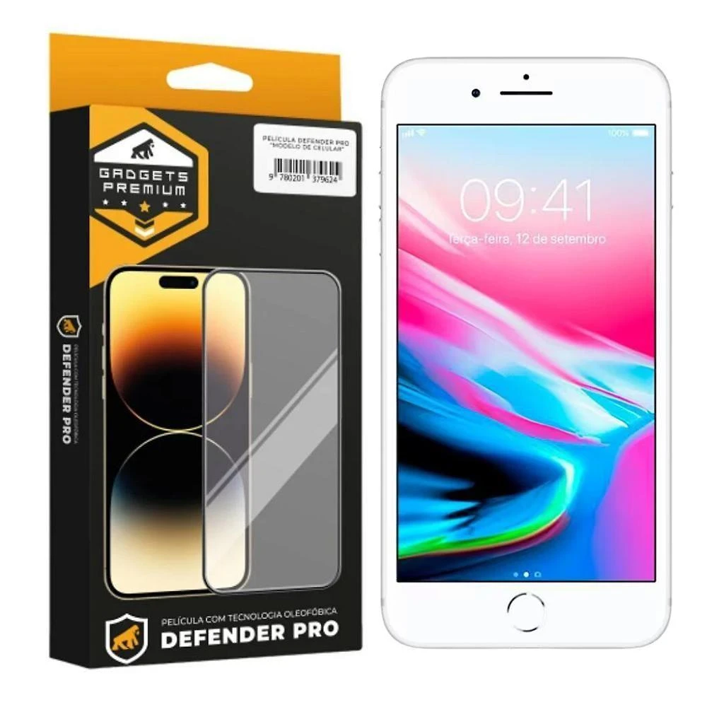 Película Para Iphone 7 Plus - Defender Pro - Preta - Gshield