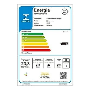 Geladeira Electrolux Degelo Prático RE31 com Controle de Temperatura 240L - Branca 110V