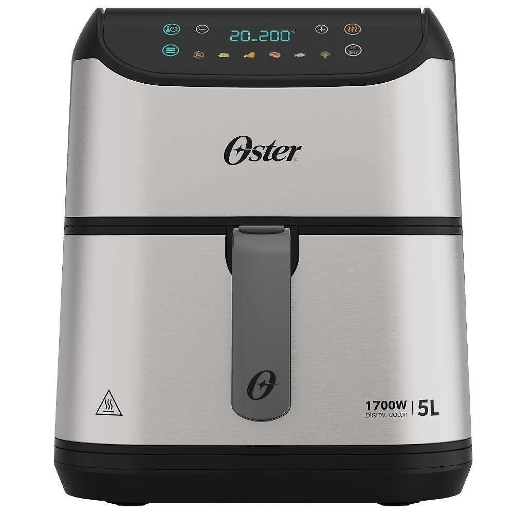 Fritadeira digital oster inox 5l com painel touch ofrt930 220v
