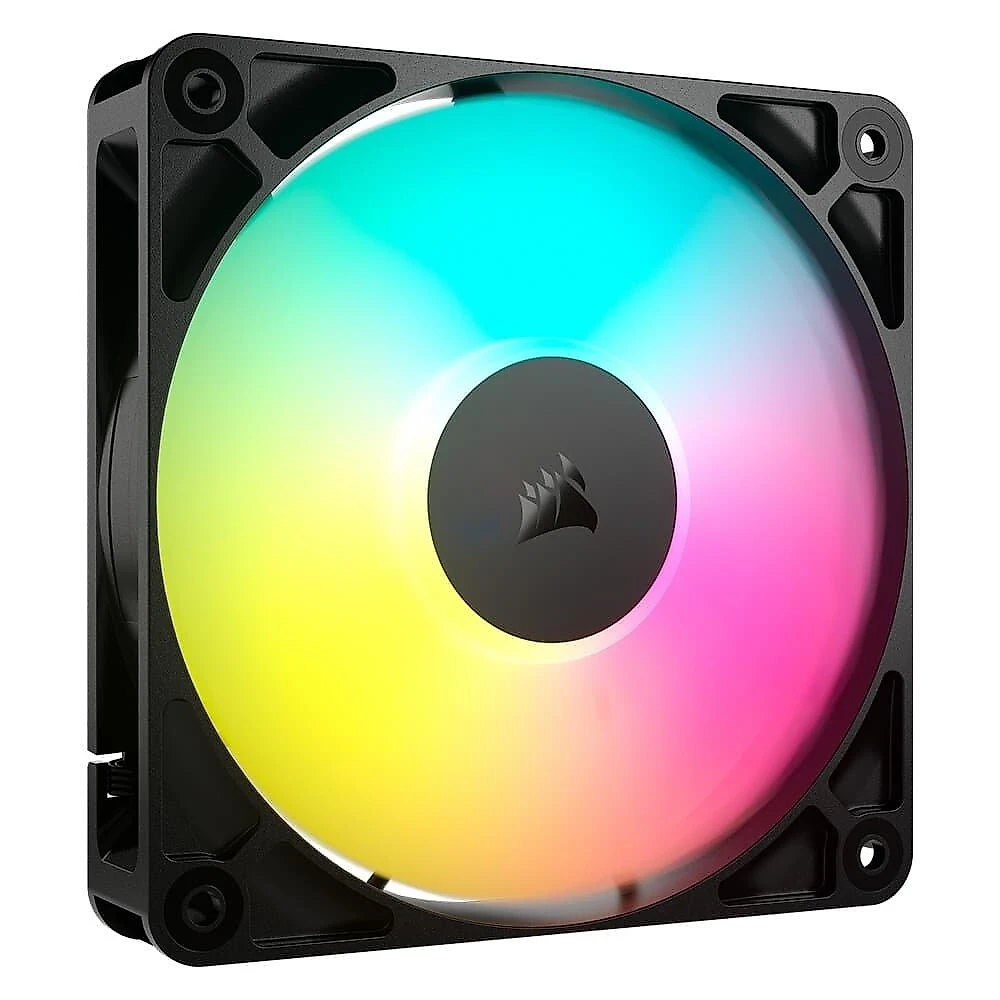 Kit com 3 Ventoinhas Corsair RS120 ARGB, 120mm, PWM, Preto - CO-9050181-WW