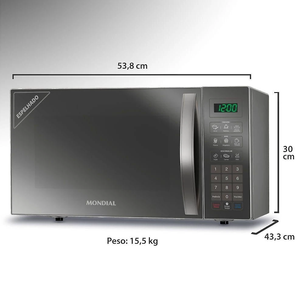 Micro-ondas 34l Mondial Mo-02-34-e 220v/60hz . 220V