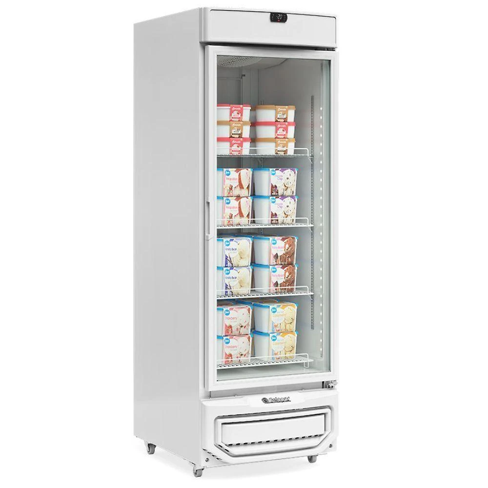 Freezer Vertical Gelopar Automático 572L Vidro GFI57LP Branco 220V