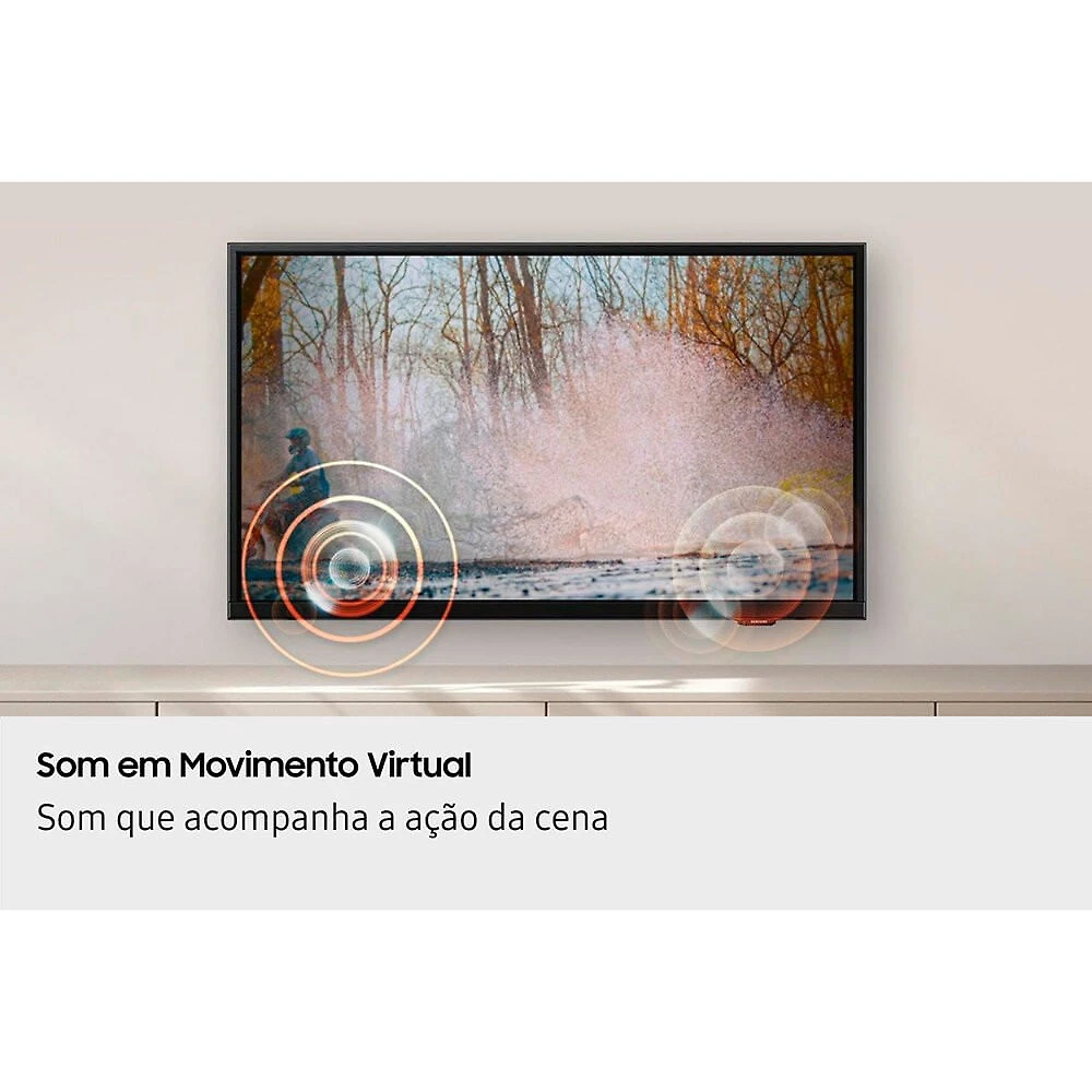 Smart TV 32 Polegadas Samsung H5000F 2025 HD Tizen Som em Movimento 108362402217 - Preto - Bivolt