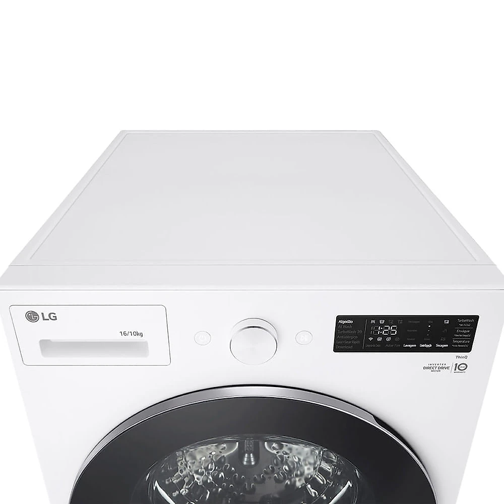 Lava e Seca Smart LG 16kg com Inteligência Artificial Aidd WD16WNTS6B/A Branco - 110V