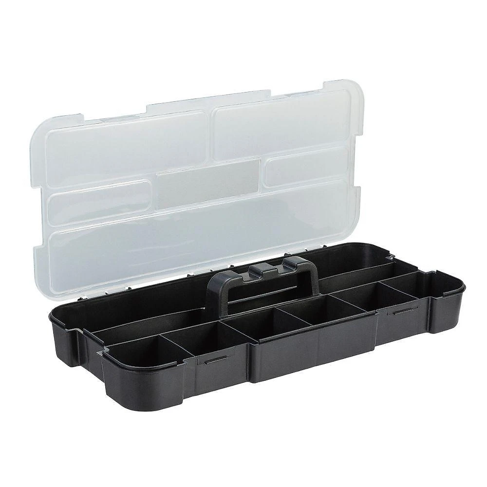 Caixa de Ferramentas Worker com Bandeja Interna Estrutura Reforçada Preto 27.6CM