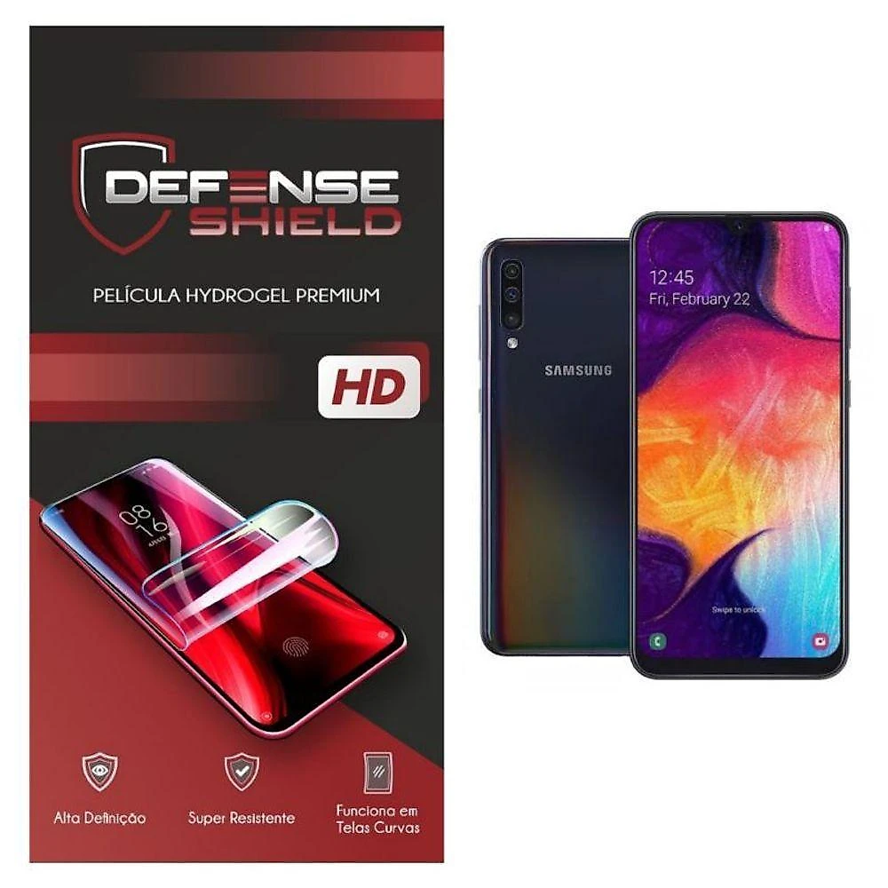 Pelicula Hydrogel Premium Para Galaxy A50 Proteção Frontal + Verso Defense Shield