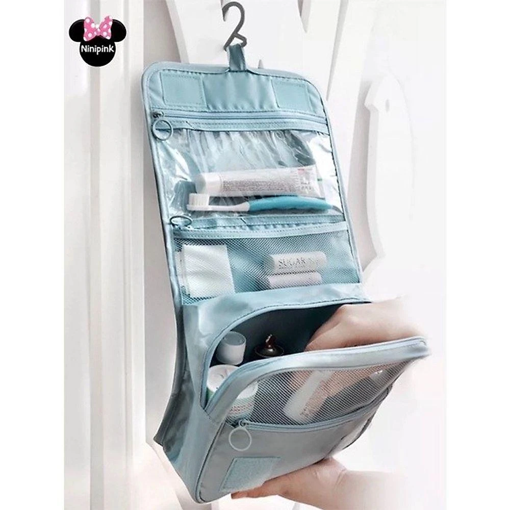 Necessaire de Viagem OEM em Náilon e Poliéster 22x25x10cm Adulto