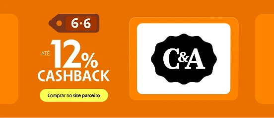 C&A COM ATÉ 12% DE CASHBACK