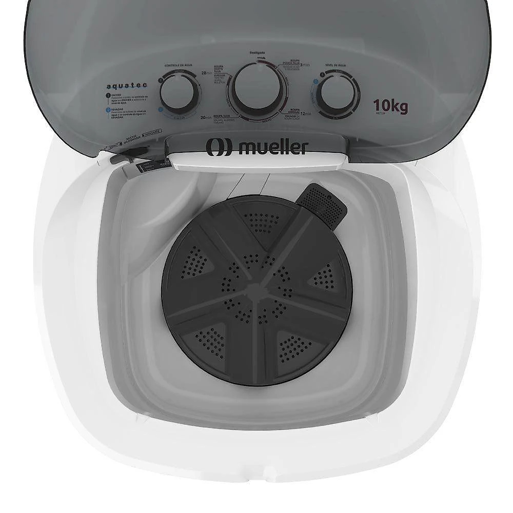 Tanquinho Mueller 10kg Branco Aquatec Não Transborda MLT10F 220V