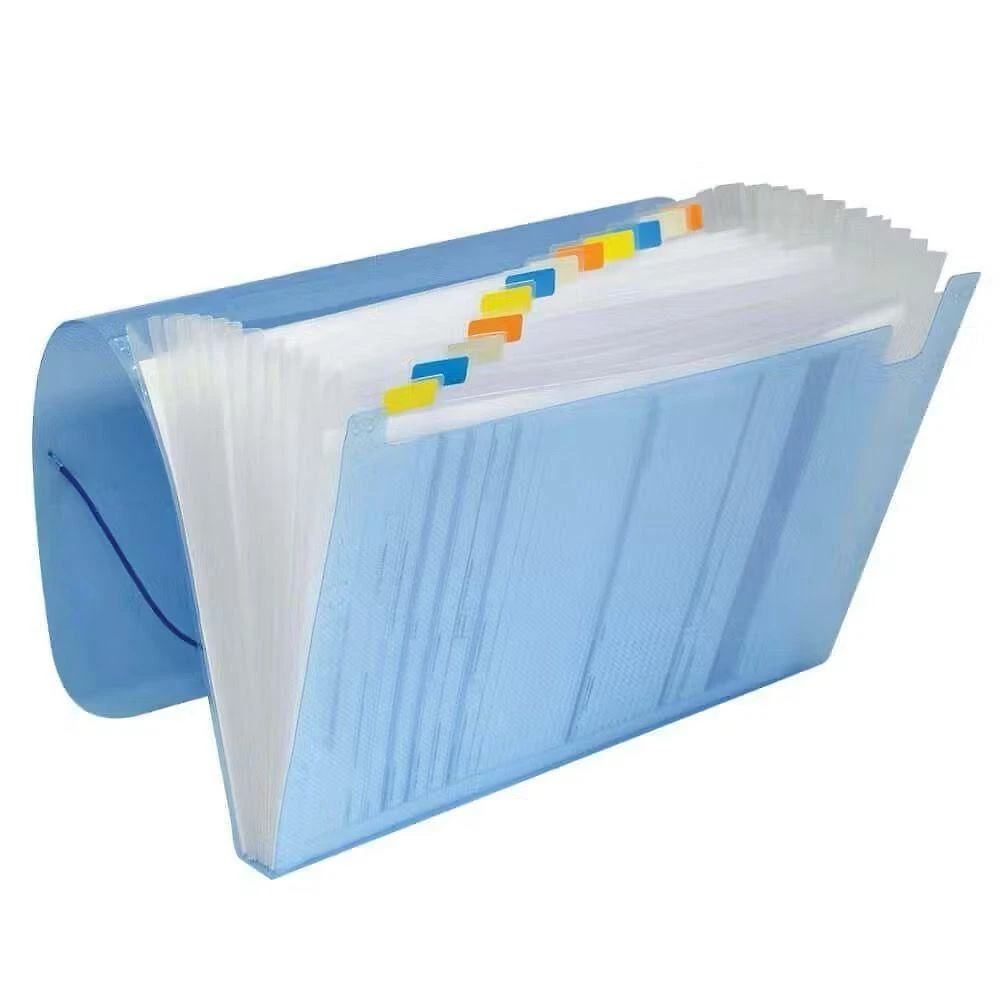 Pasta Sanfonada A4 OEM 12 Divisórias ACP com Etiqueta para Documentos Formato A4