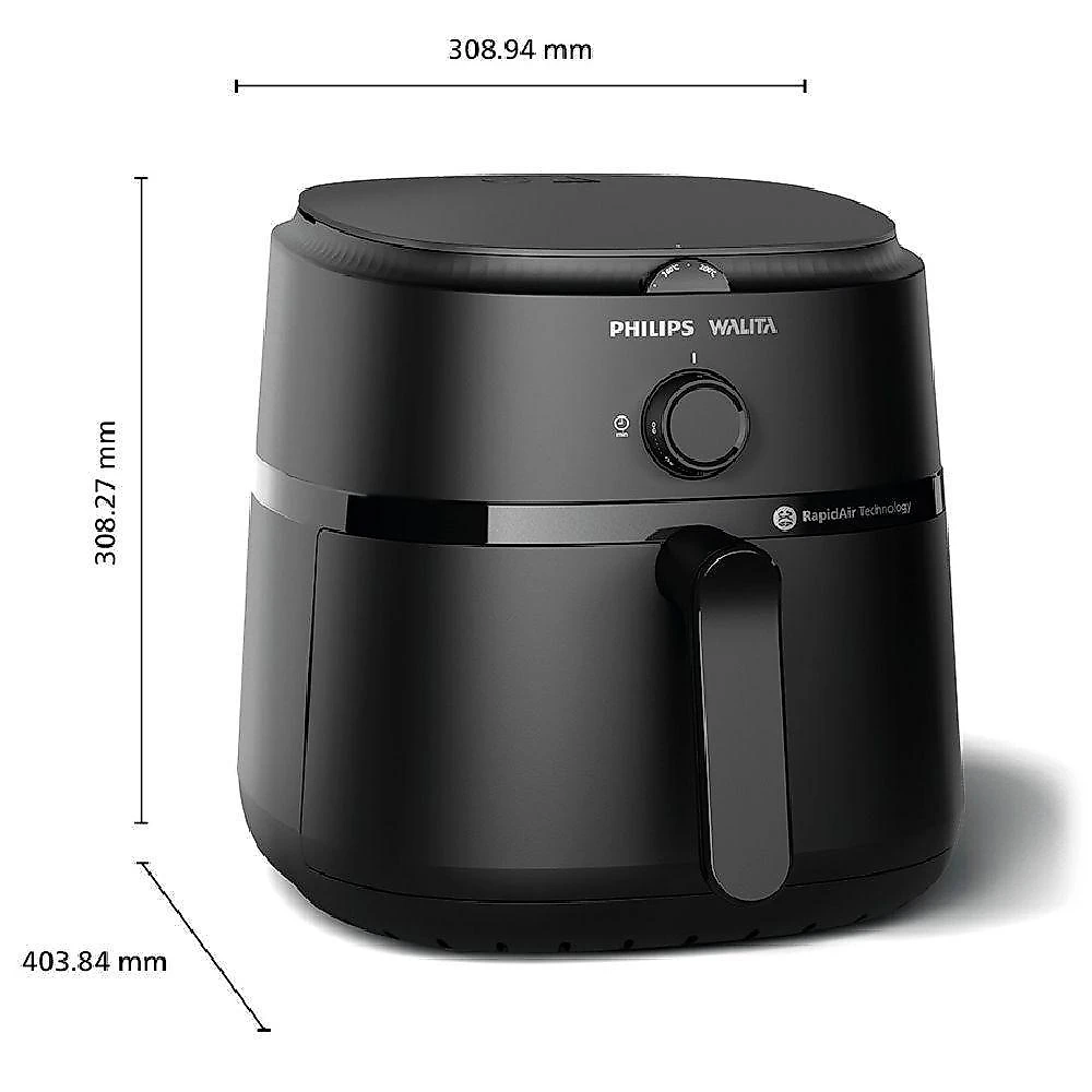 Fritadeira air fryer serie 1000 xl philips walita 6,2l preta na130 1700w 127v