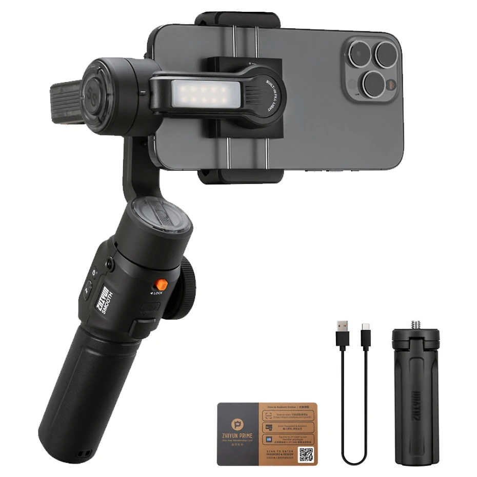 Estabilizador Gimbal Zhiyun Smooth-5S AI Standard para Smartphones (Preto)
