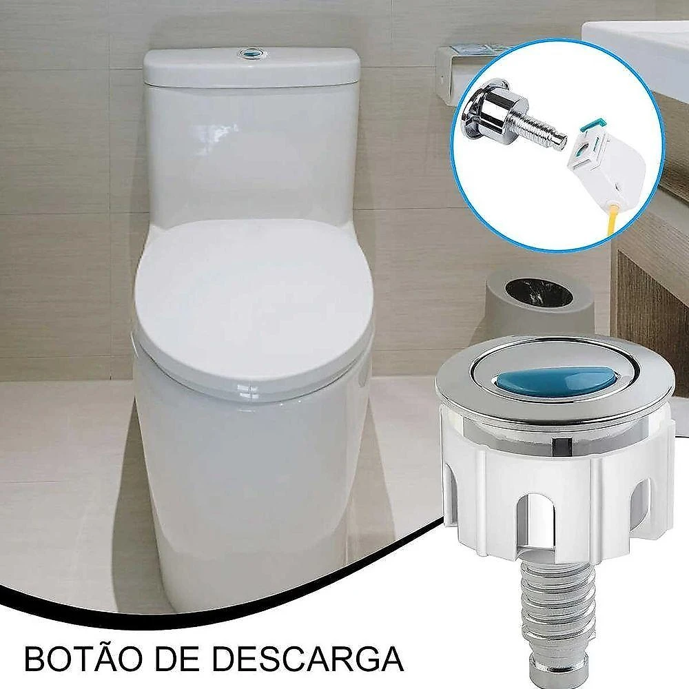 Kit 4 Reparos Caixa Acoplada SU-ACO2 Dupla Descarga Botão Cromado Branco AB Mídia webcontinental-7899505928246