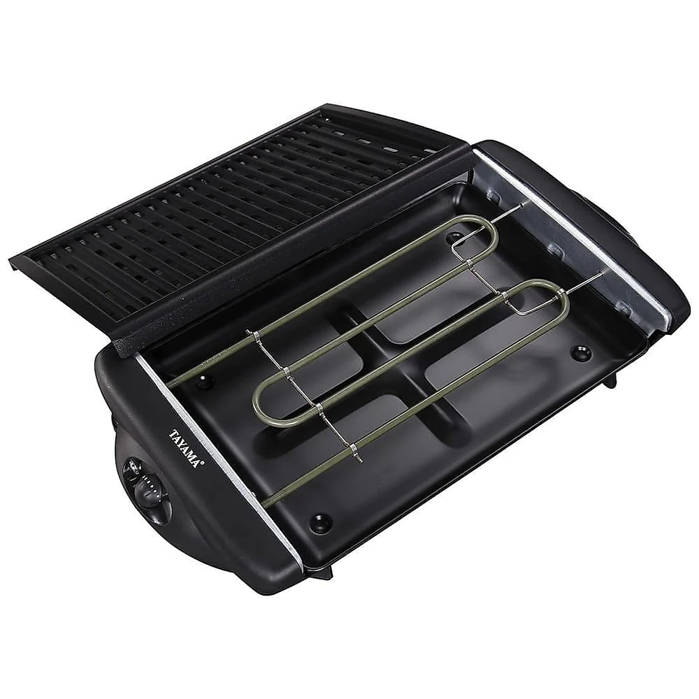 Churrasqueira Elétrica Indoor Tayama TG868XL Antiaderente Sem Fumaça, Extra Grande, Preta