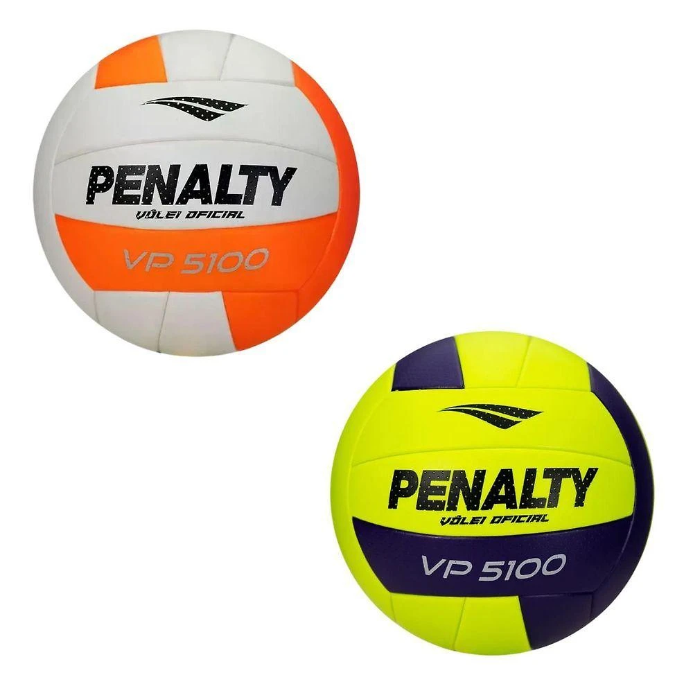 Kit Bola de Vôlei VP 5100 XXVI Toque Macio e Controle Preciso Roxo Penalty 2 UNIDADES
