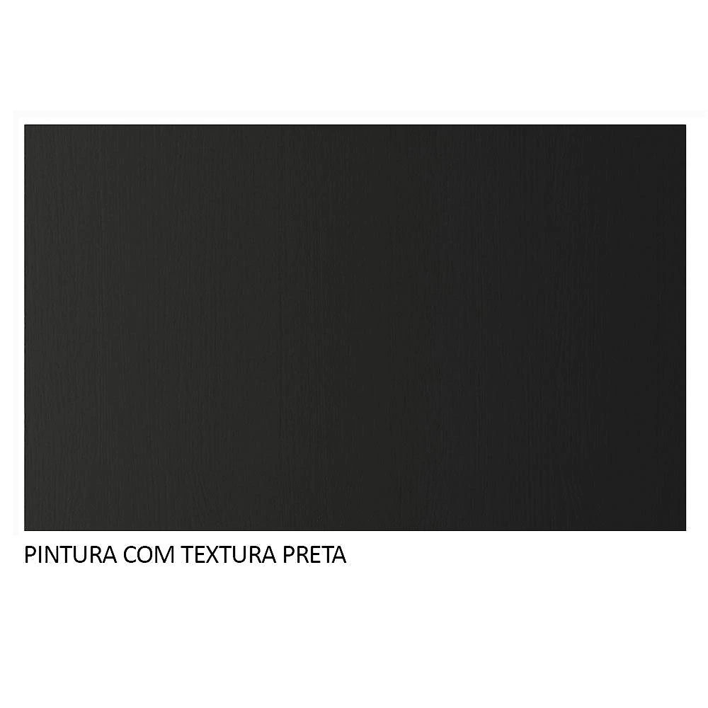 Guarda-Roupa Casal 3 Portas de Correr com Espelho Preto Nobre Madesa Preto