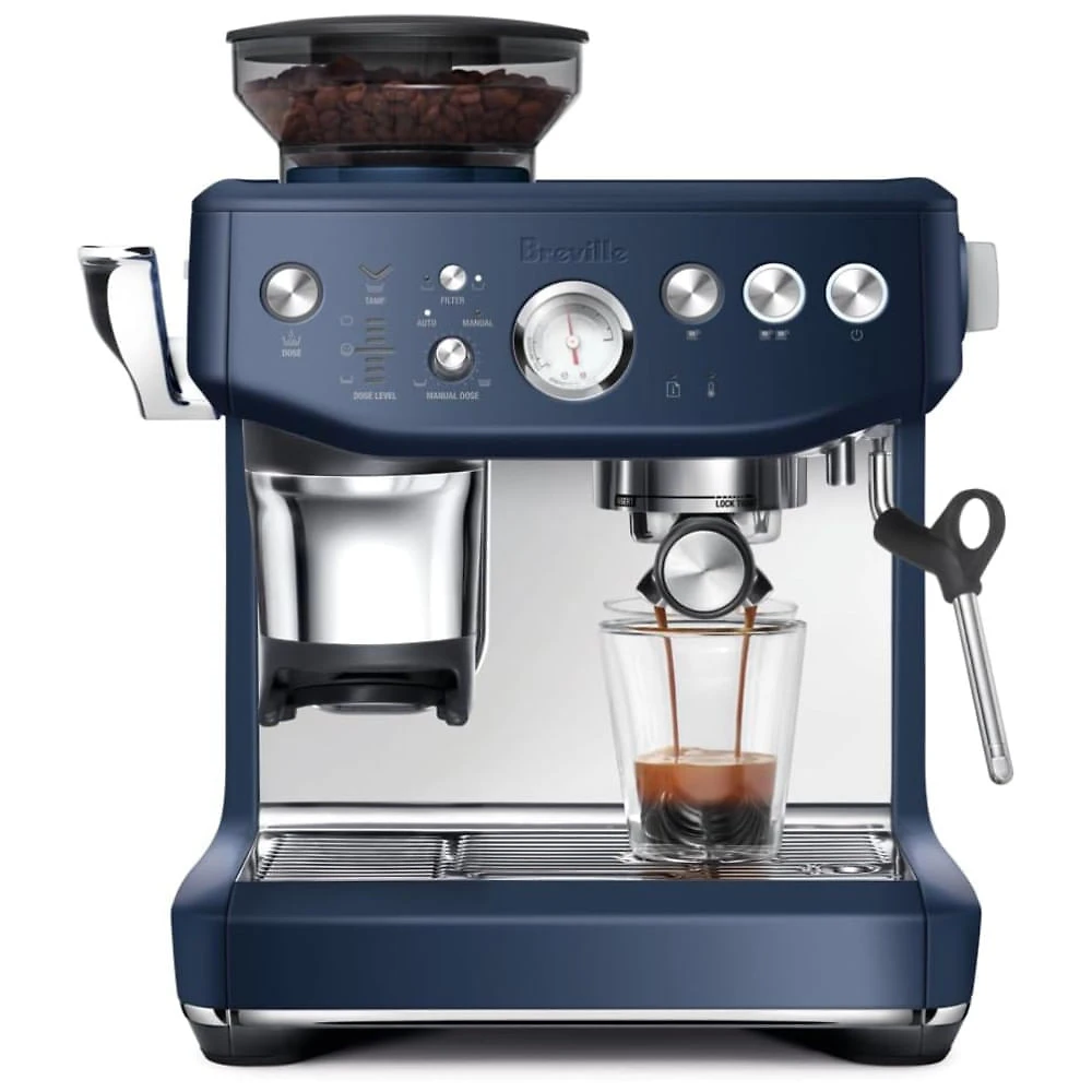 Máquina de Café Expresso em Aço Inoxidável 2L com 25 Opções de Moagem, Vaporizador de Leite e Controle de Precisão, 110V 1750W, Breville Sage Barista