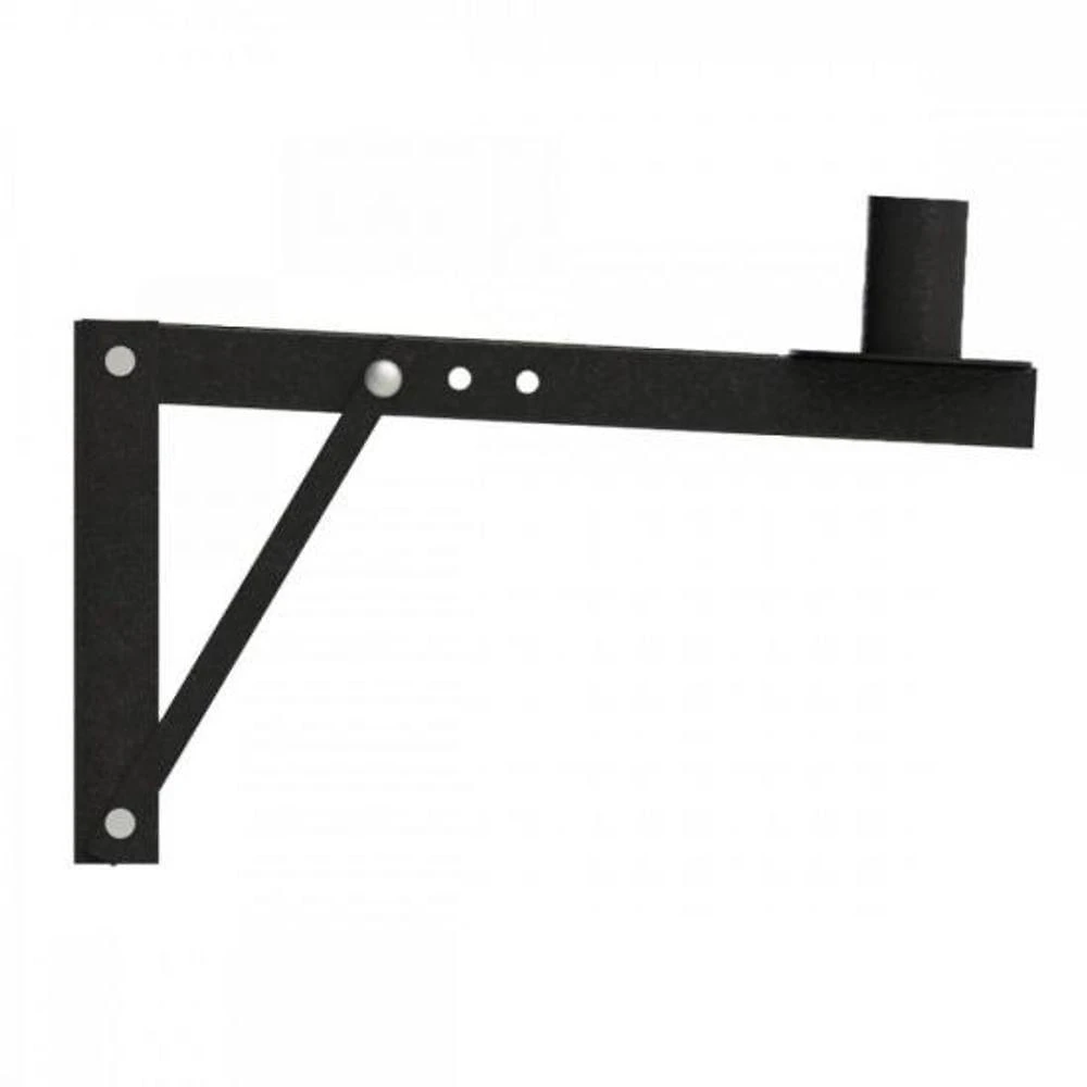 Suporte para Caixa de Som Multivisão F002 para Fixação de Alto-Falantes em Aço Resistente Preto