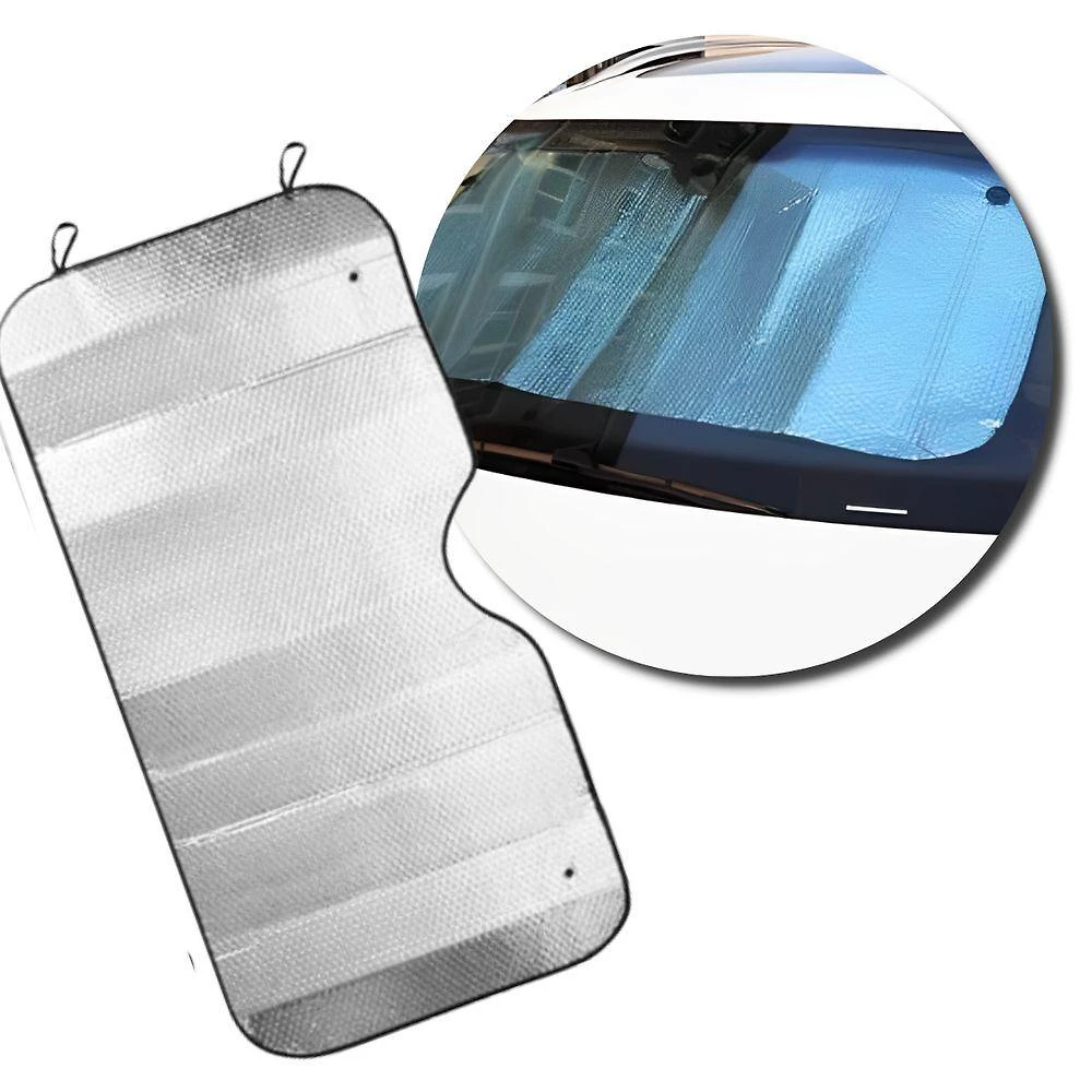 Protetor Solar para-brisas Metálico Dobrável para Interior de Carro com Proteção anti-UV