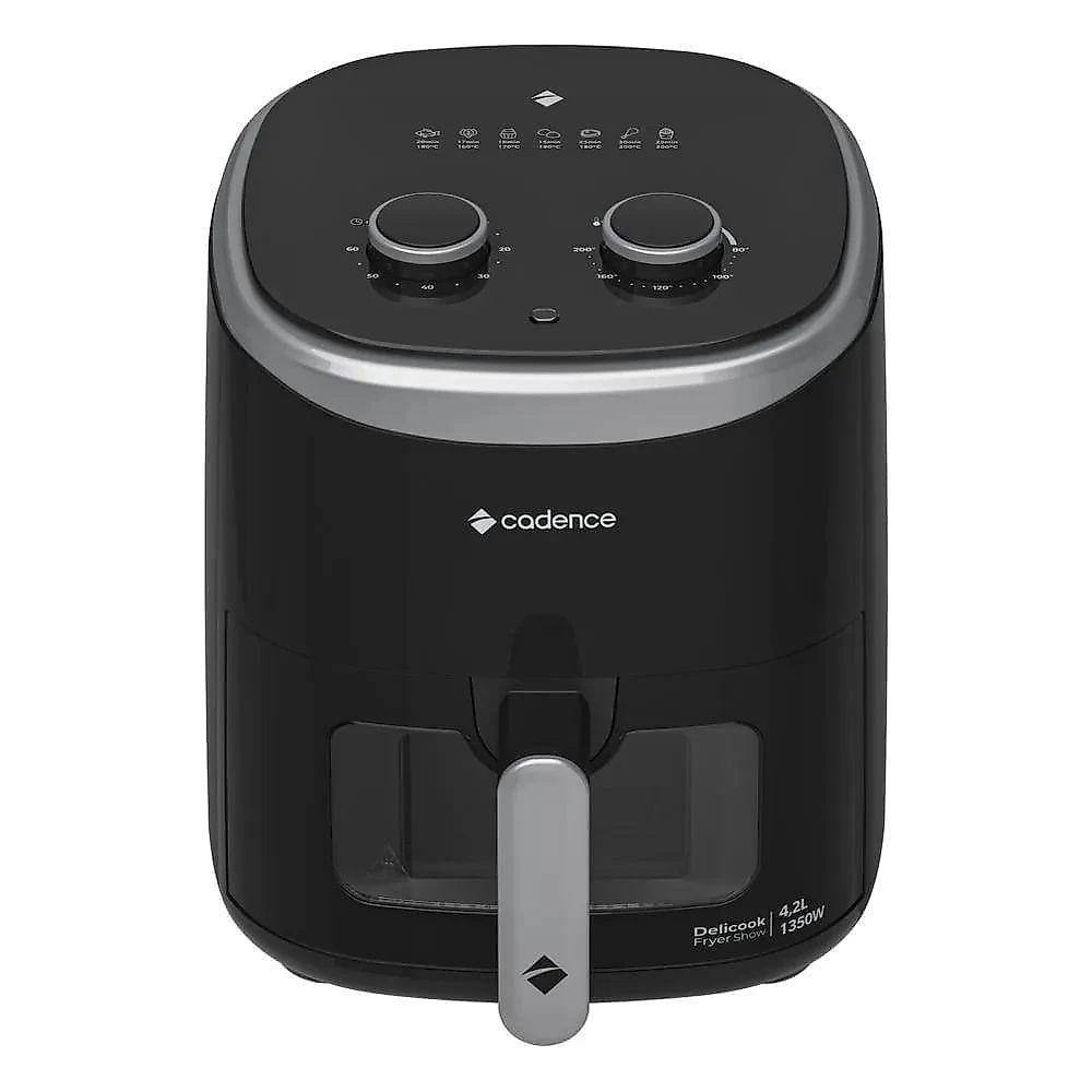 Fritadeira Sem Óleo 4,2L Cadence Com Visor Delicook Fryer Show 110V