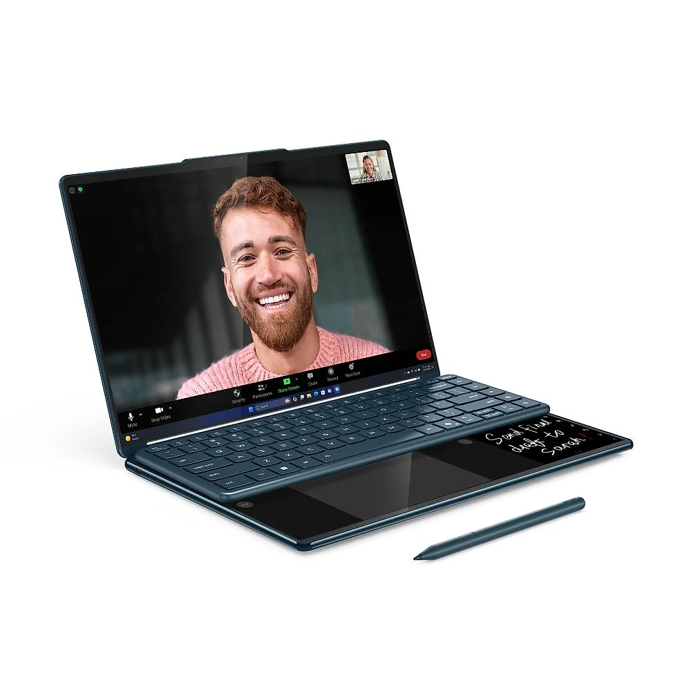 Notebook Lenovo Yoga Book 9 14IAH10 Intel Core Ultra 7 255H 16GB 512GB SSD Windows 11 14" - 83KJ001TBR Tidal Teal