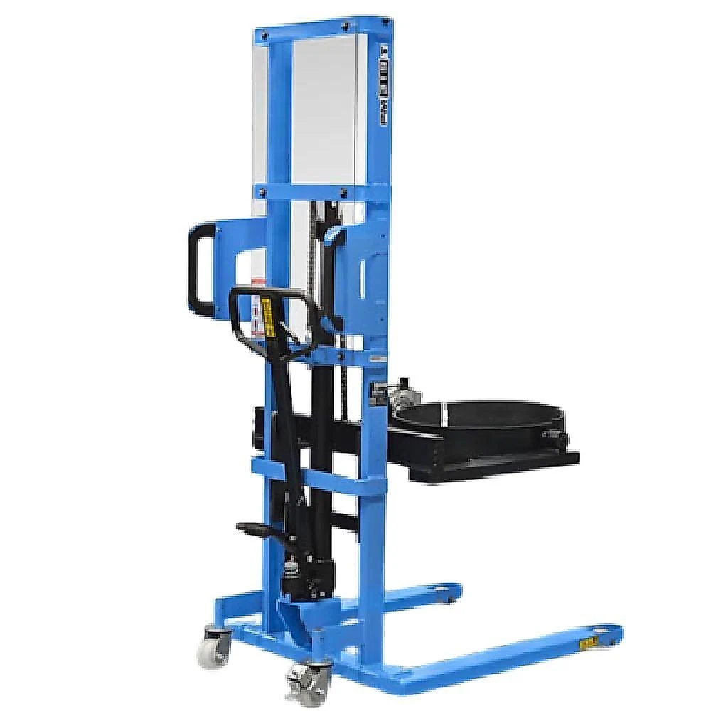 Empilhadeira Manual Gira Tambor PM319T Hidráulica para Tambores de Aço 200 Litros 300kg Paletrans