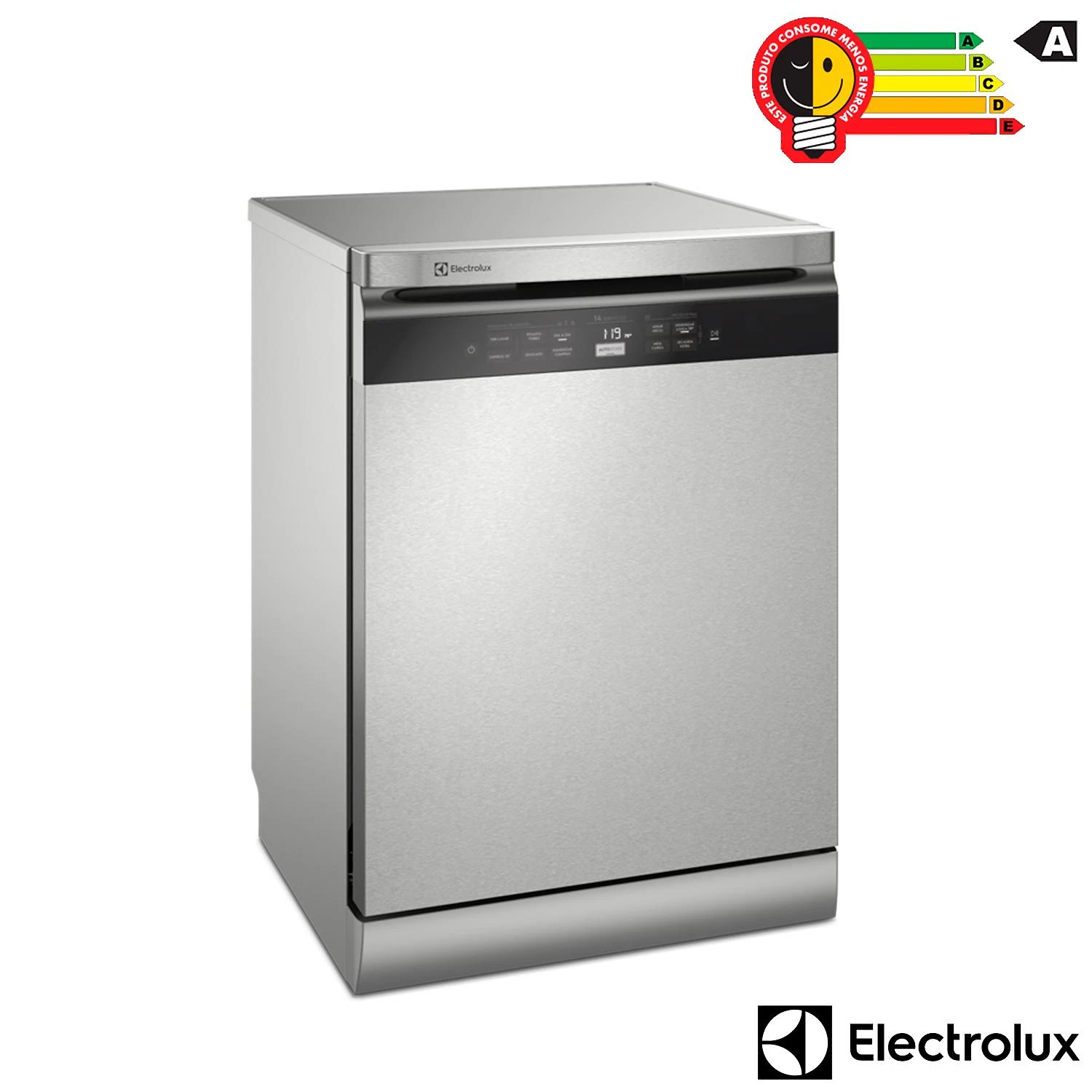 Miniatura Lava-Louças Electrolux com a porta Inox, 14 Serviços, 07 Programas de Lavagem e Função Higienizar Compras - LL14X 110